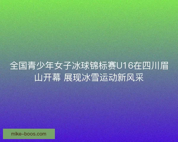 全国青少年女子冰球锦标赛U16在四川眉山开幕 展现冰雪运动新风采